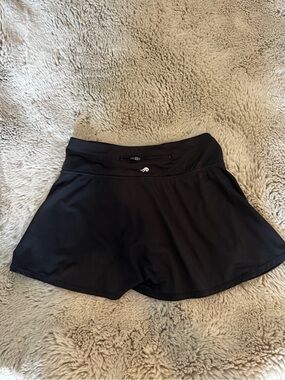 Ideology Black Athletic Skort with Zip Pocket